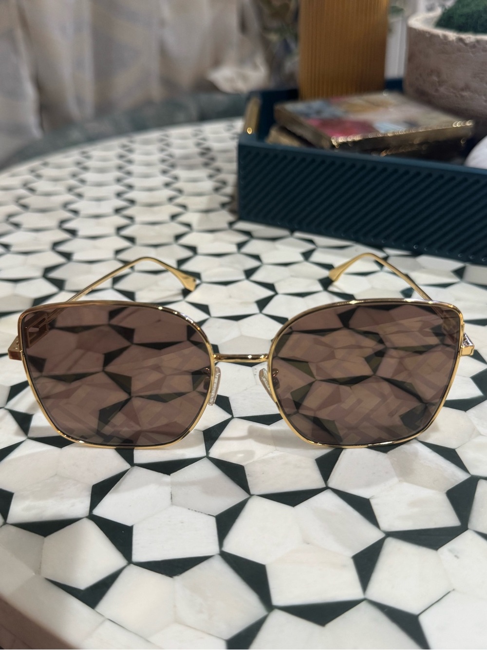 Fendi 🤎 Baguette Authenticated Sunglasses with Brown Monogram Print BRAND NEW! - Picture 13 of 17